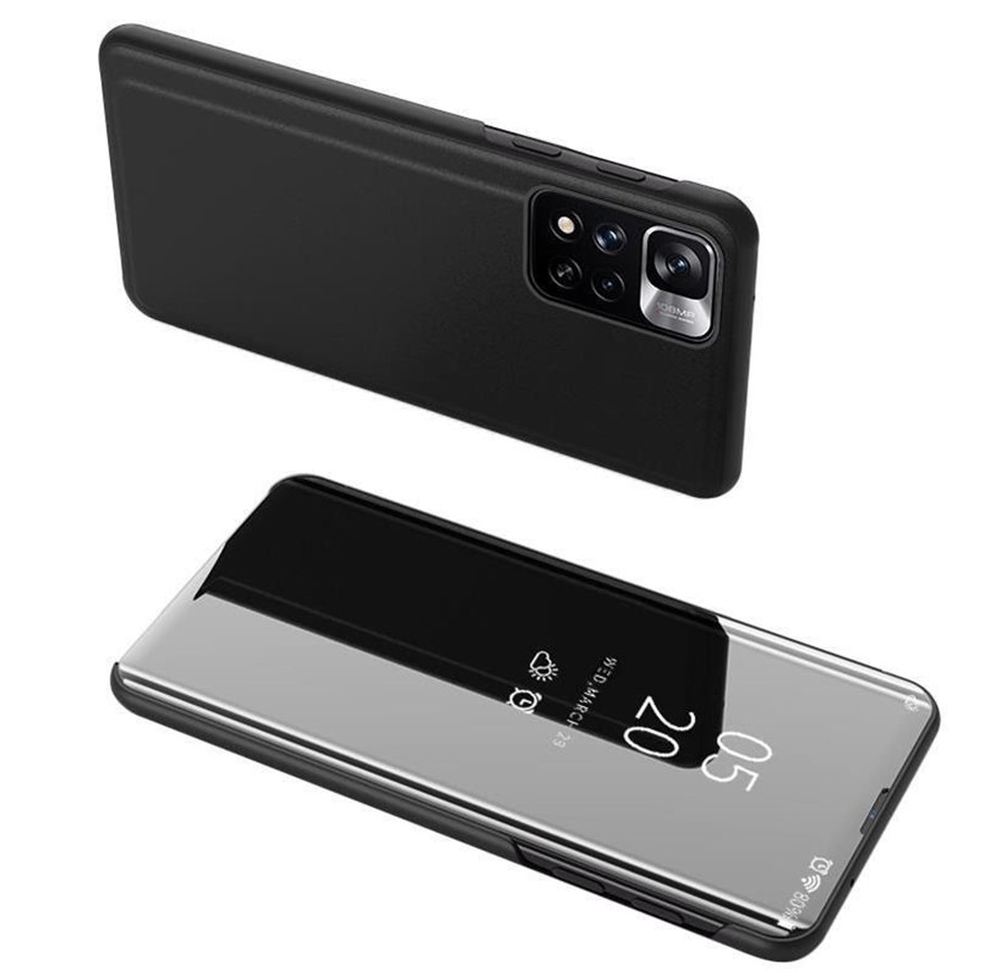 Mobil - Covers & Cases - Hurtel Clear View Case for Realme 10 Flip Cover Black - 5907769352997