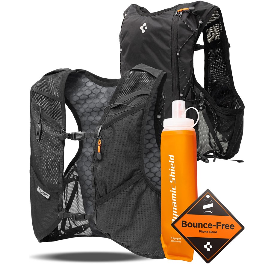 Sport & Fitness - Spigen Dynamic Shield Running Vest L-XL - active black - AMP10225