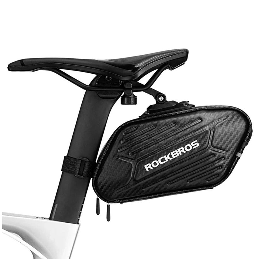 Cykeltilbehør - Rockbros B59 Bicycle Saddle Bag 1.5L - Black - Rockbros-B59