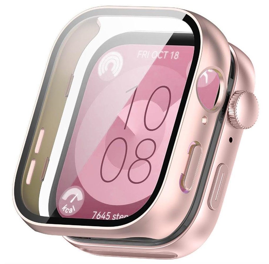 Smartwatch - Tilbehør - Tech-Protect Defense360 Case for Huawei Watch Fit 3 - Pink - 5906302310463