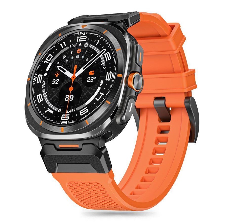 Smartwatch - Tilbehør - Tech-Protect Delta Pro Strap for Samsung Galaxy Watch Ultra (47mm) - Orange - 5906302376391