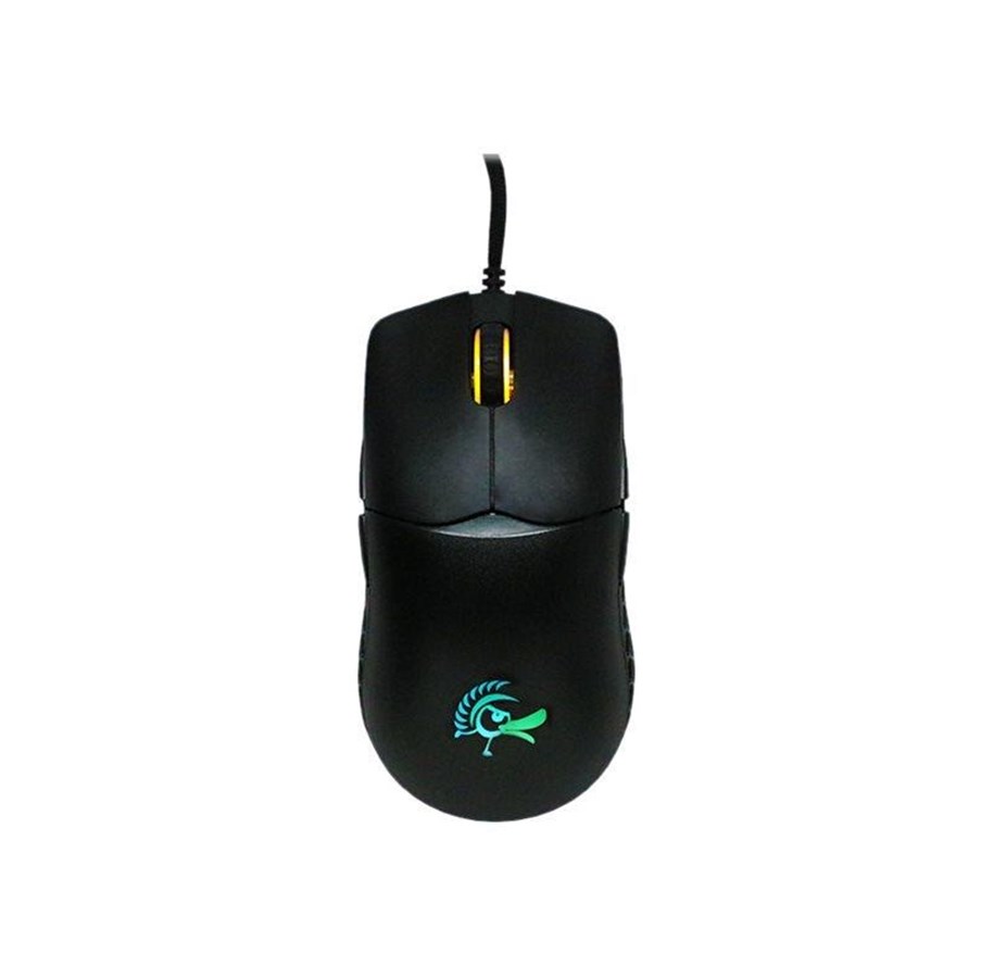 Mus - Ducky Feather DMFE20O - mouse - USB 2.0 - Mus - Optisk - 7 knapper - Sort - DMFE20O-OAZPA7V