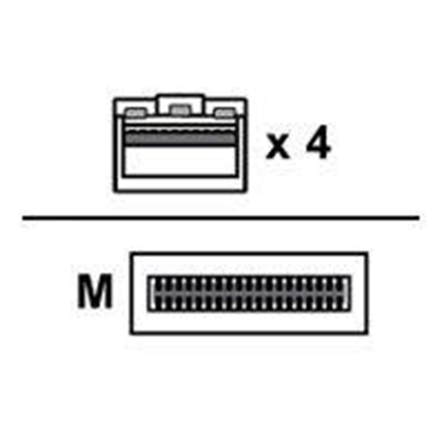 Netværkskabel - Arista Networks Arista 100GBase-CU direct attach cable - 1 m - Sort - CAB-Q-4S-100G-1M