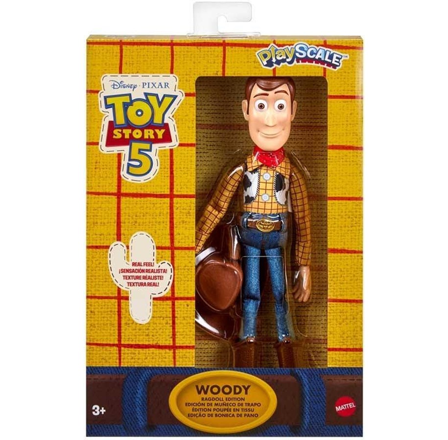 Merchandise - Mattel - Toy Story 5 - Ragdoll Woody/Plush - Figur - 0194735370672