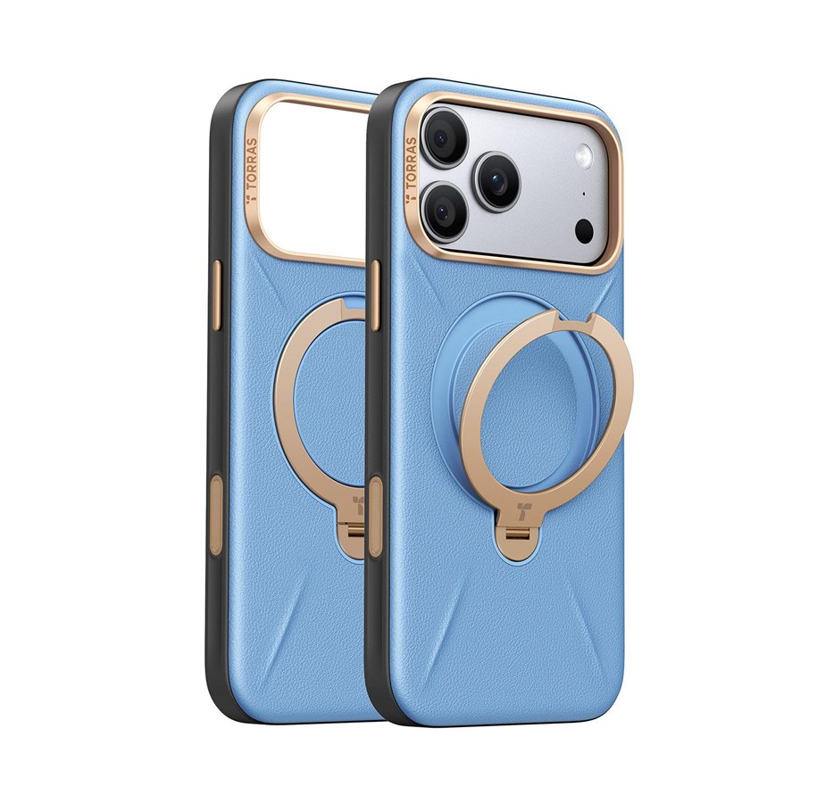 Mobil - Covers & Cases - Torras Ostand Q3 VegSkin - blue - iPhone 18 Pro Max - X00RP147M18032