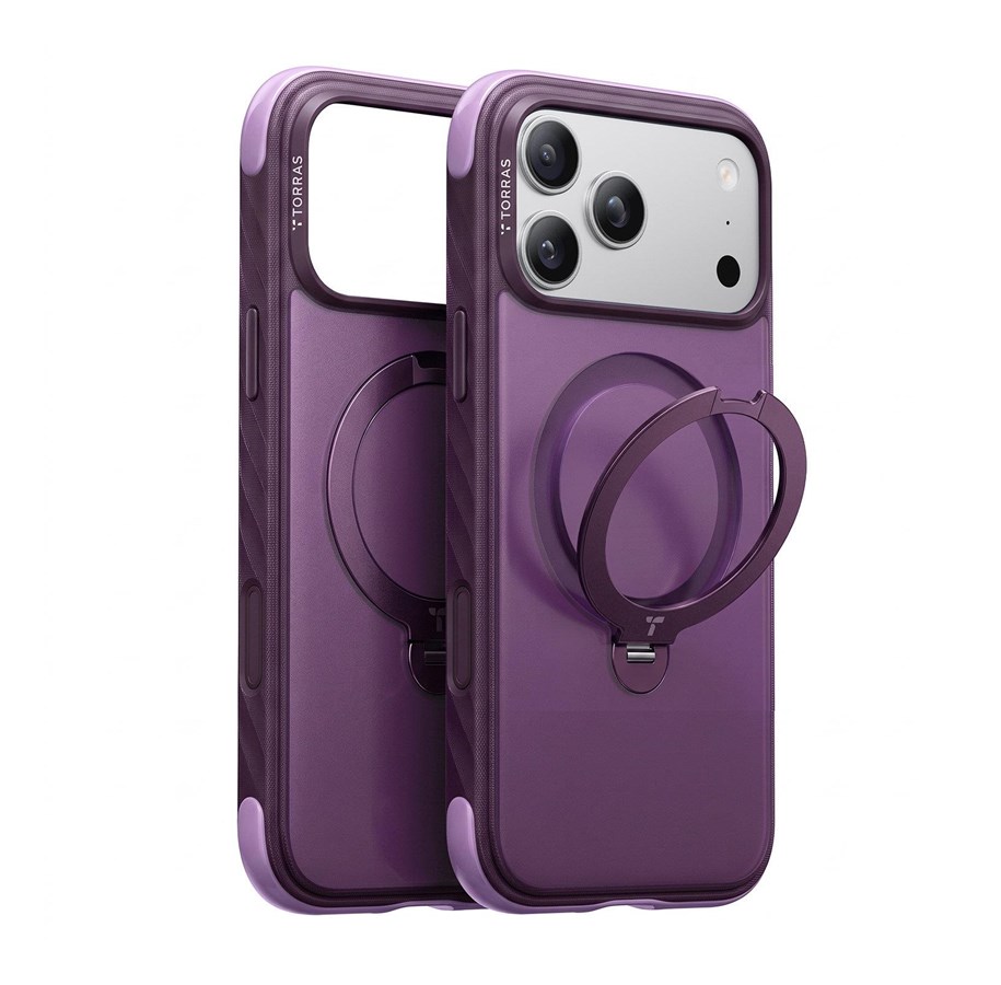 Mobil - Covers & Cases - Torras Ostand Q3 Rugg - purple - iPhone 18 Pro - X00RP167A18025