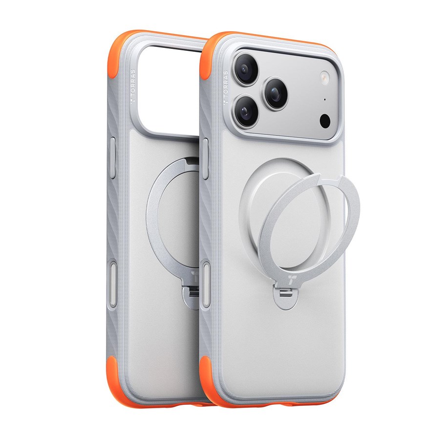 Mobil - Covers & Cases - Torras Ostand Q3 Rugg - white - iPhone 18 Pro - X00RP167A18027