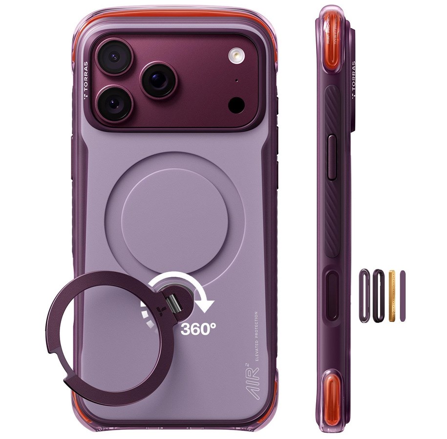 Mobil - Covers & Cases - Torras Ostand Q3 Air Pro - violet summit purple - iPhone 18 Pro - X00RP17218013