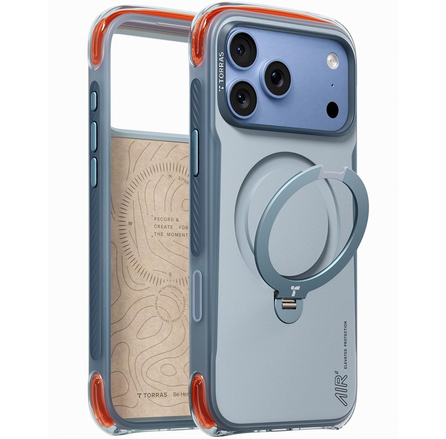 Mobil - Covers & Cases - Torras Ostand Q3 Air Pro - polar slate blue - iPhone 18 Pro - X00RP17218014